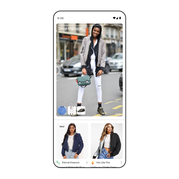 Shop the look feature Google 